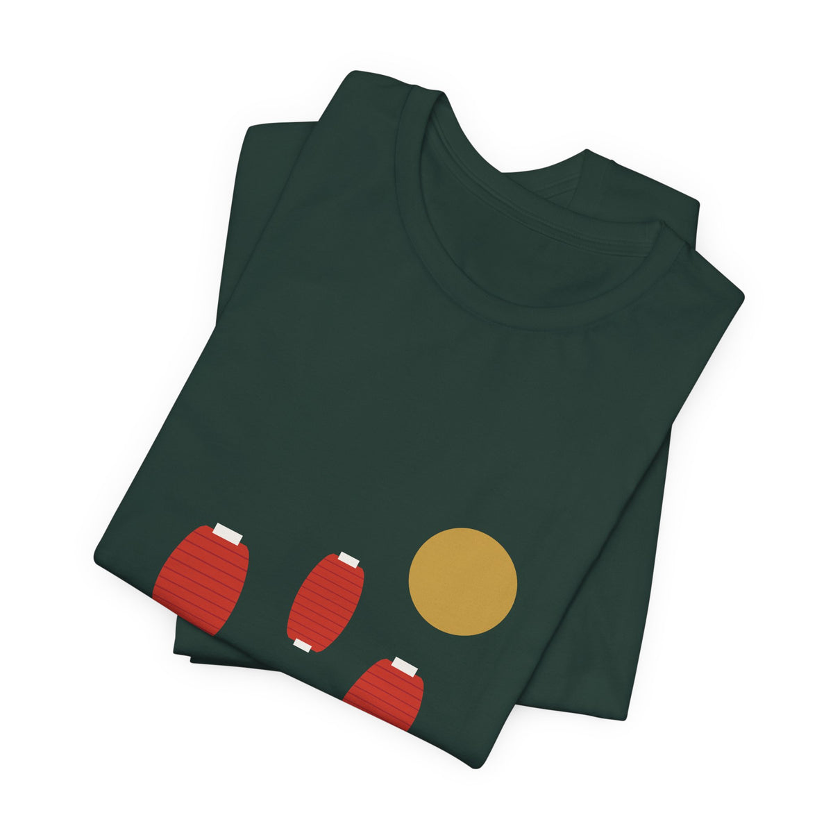 Matsuri Lanterns T-Shirt - original anime design, view 5