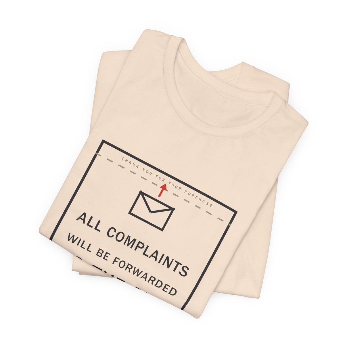 All Complaints Will Be Forwarded To The Sky Funny Anime T-Shirt - original anime design, view 8