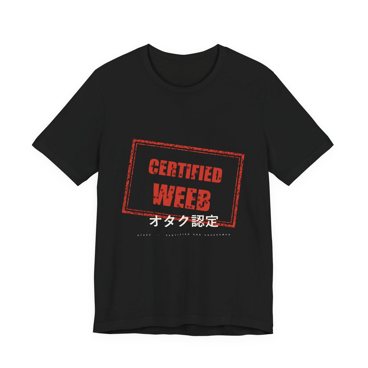 Certified Weeb Anime T-Shirt in Black