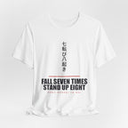 Fall Seven Times Anime T-Shirt - original anime design, view 4