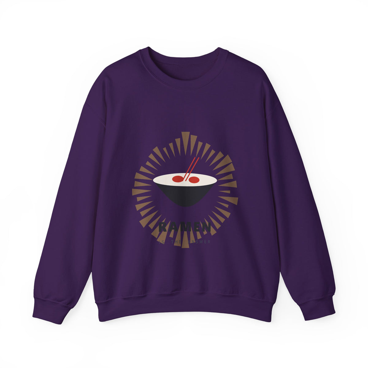 Ramen Is The Answer Sweatshirt in Purple