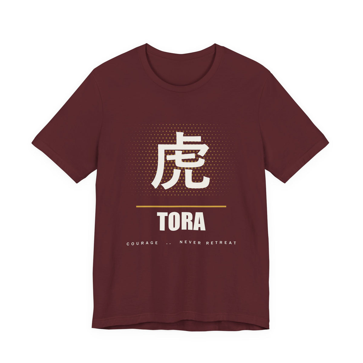 Tora Anime T-Shirt in Maroon