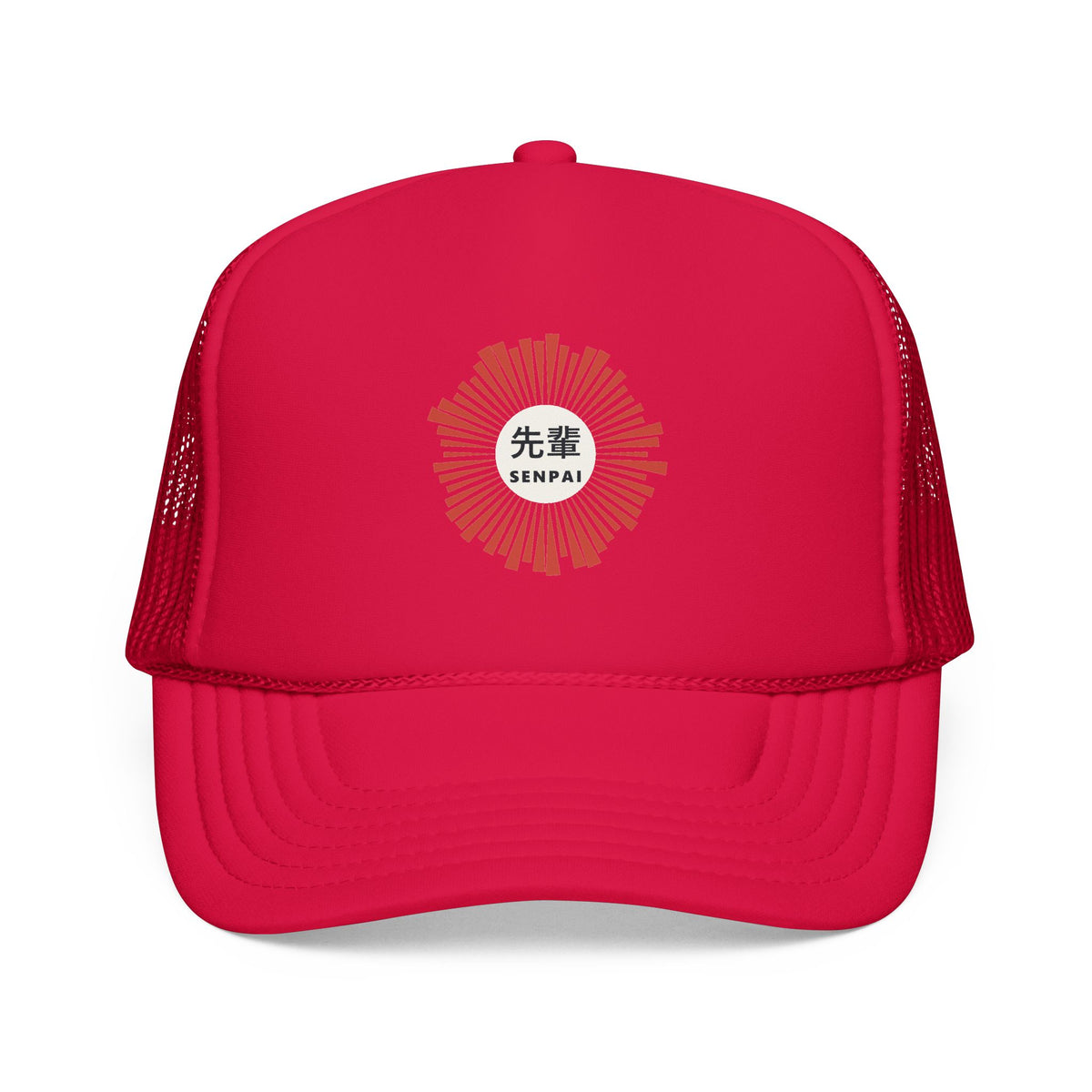 Senpai Trucker Cap in Red