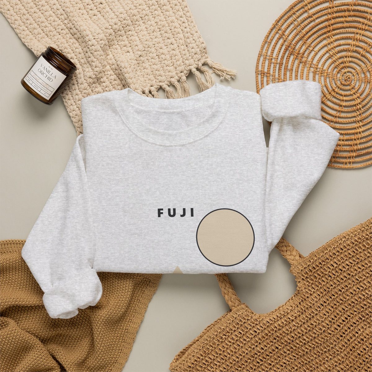 Fuji & Wave Sweatshirt - original anime design, view 6