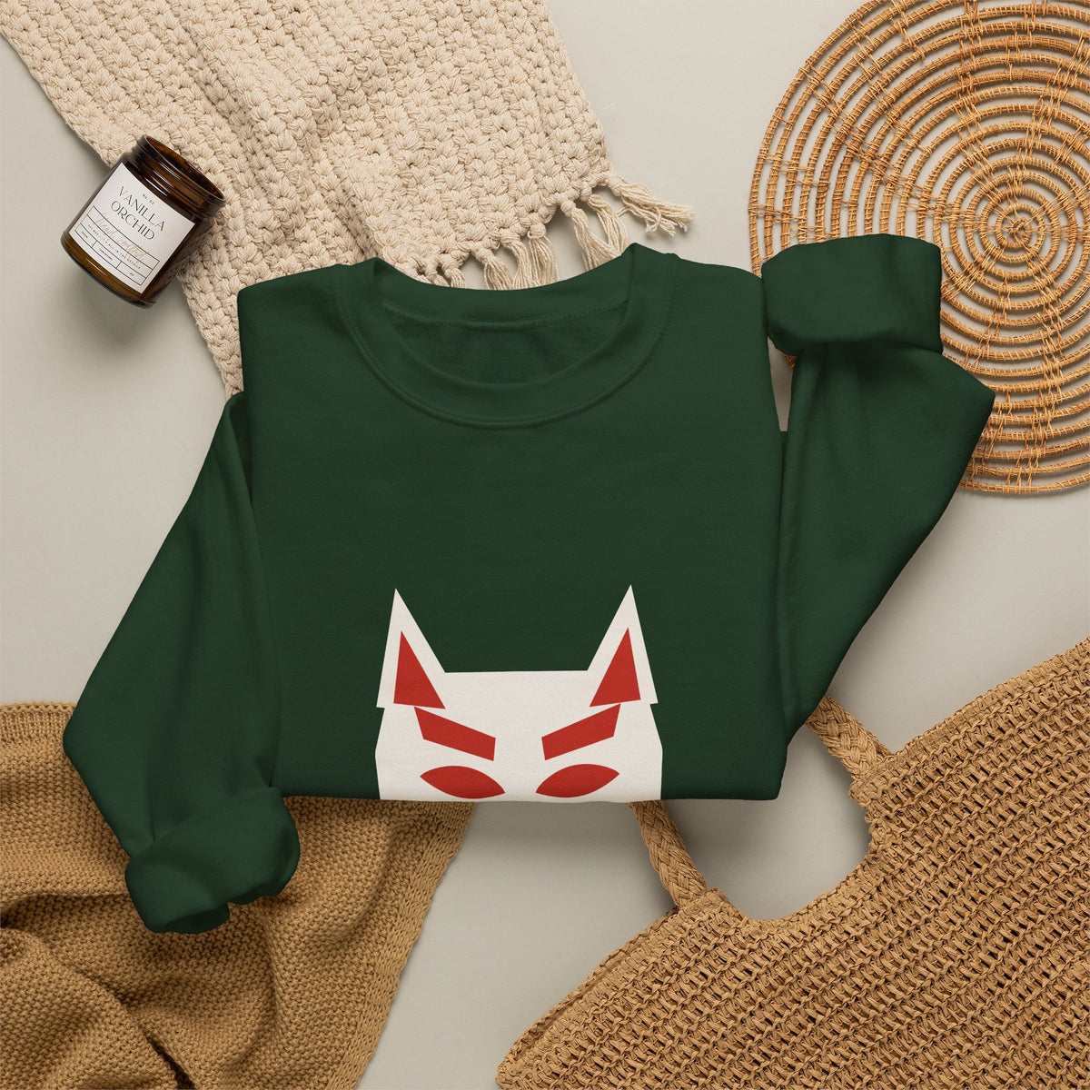 Kitsune Mask Sweatshirt - original anime design, view 30