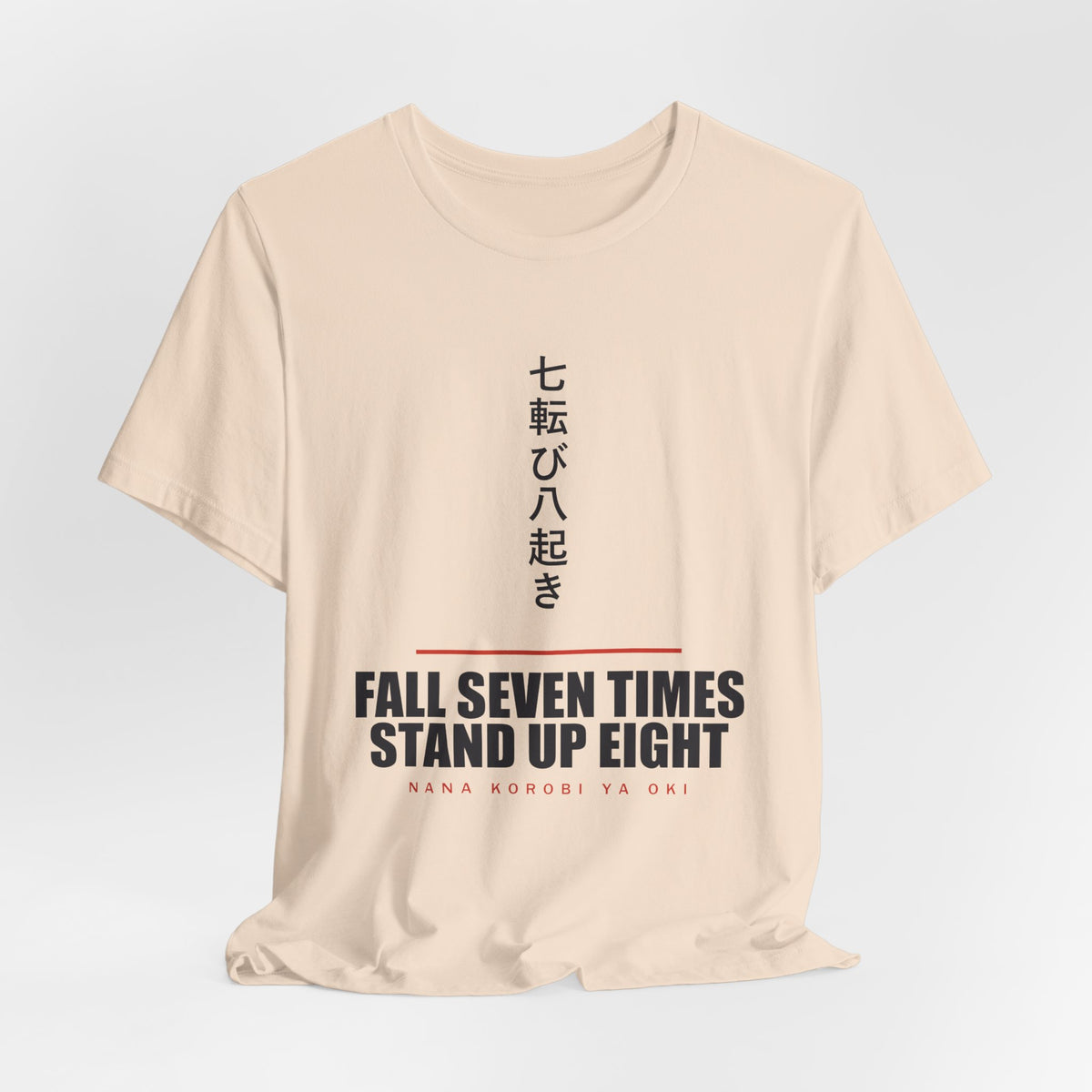 Fall Seven Times Anime T-Shirt - original anime design, view 10