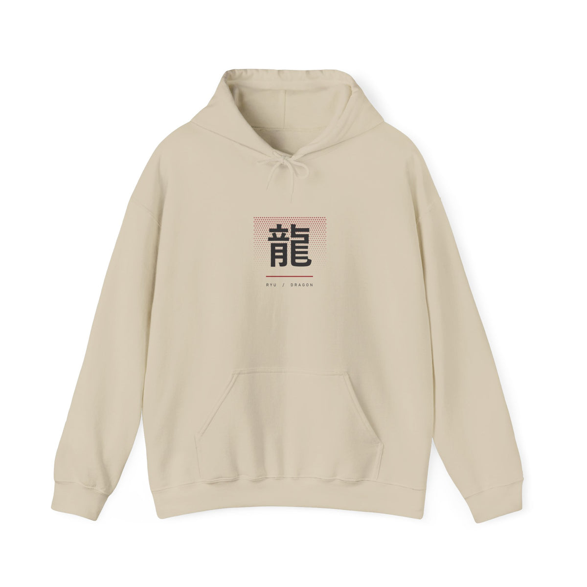Ryu Dragon Hoodie in Sand