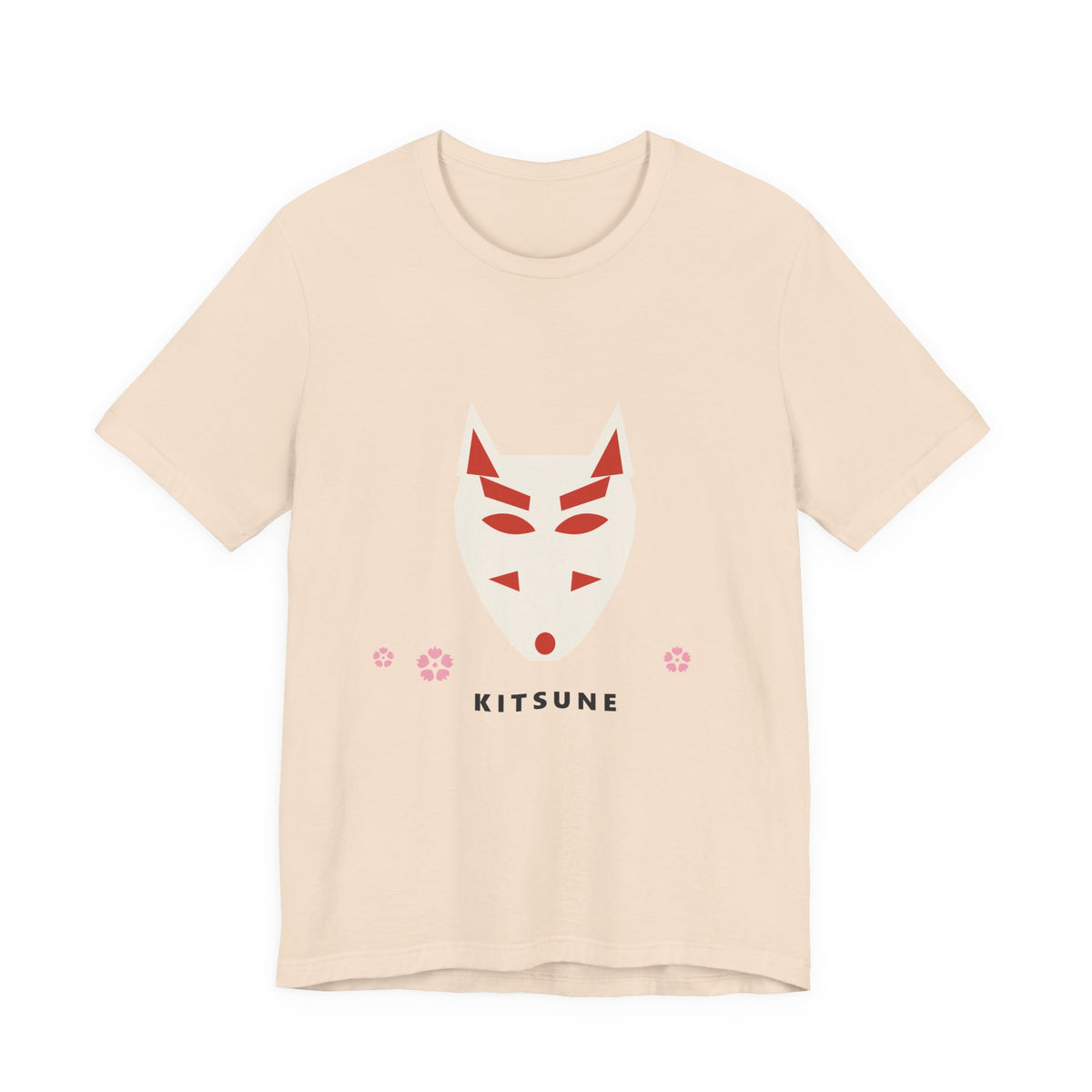Kitsune Mask T-Shirt in Soft Cream