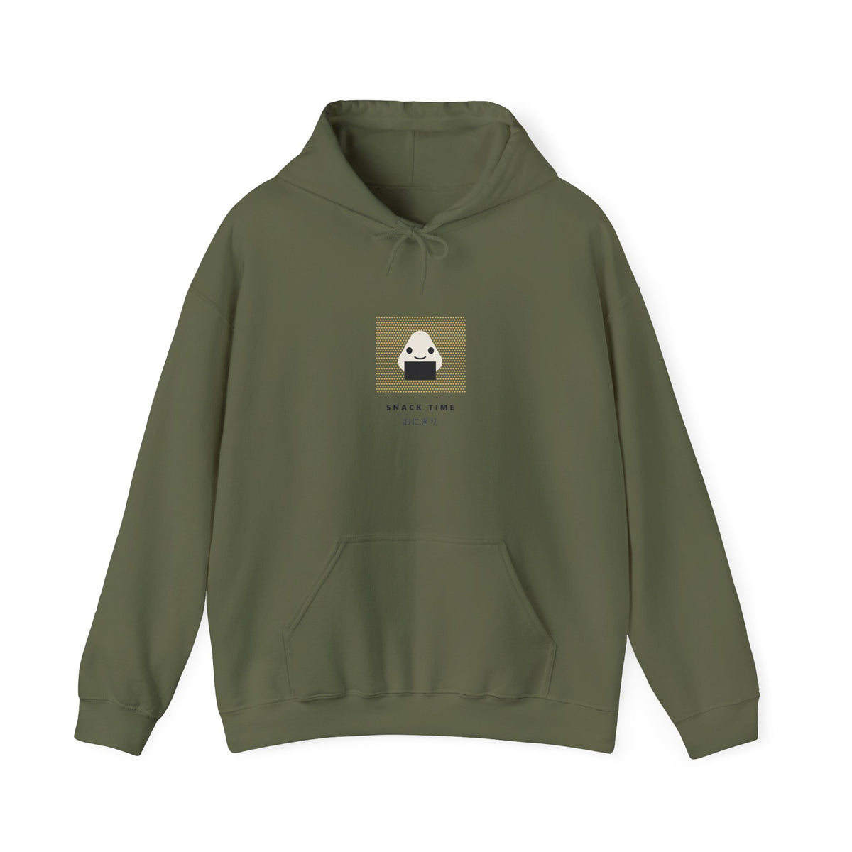 Snack Time Hoodie in Military Green