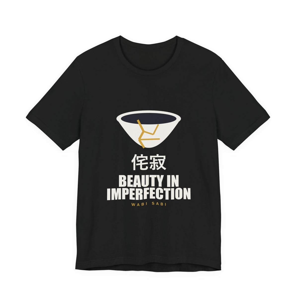 Wabi Sabi Anime T-Shirt in Black