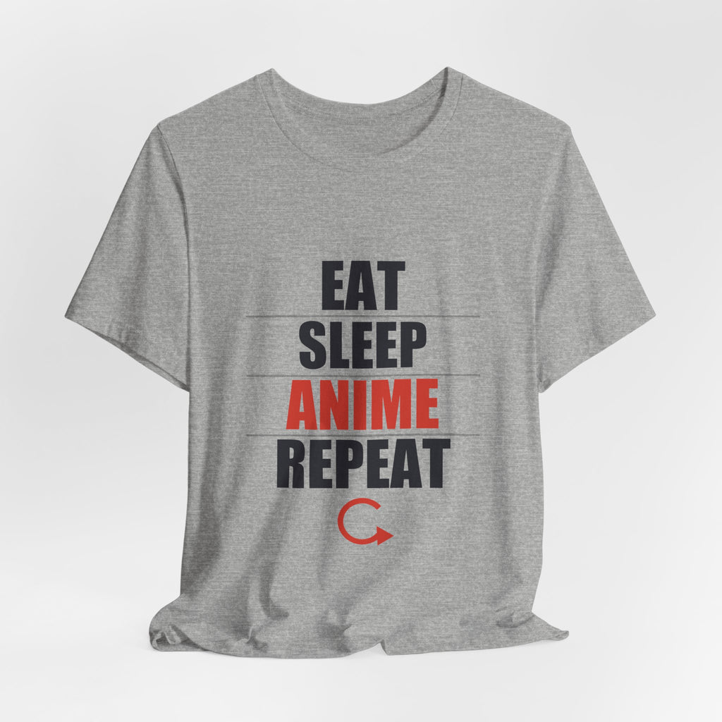 Eat Sleep Anime Repeat T-Shirt - original anime design, view 16