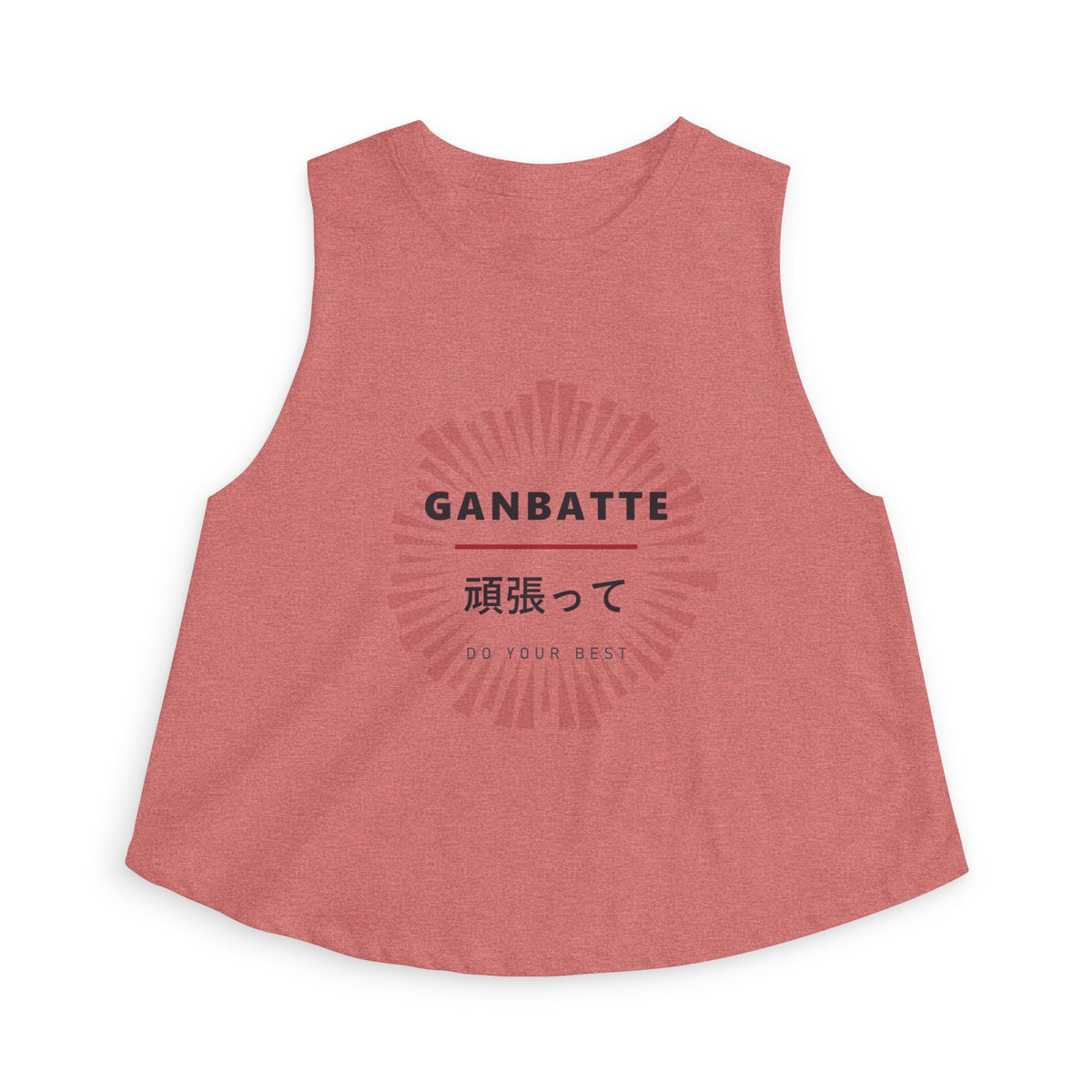Ganbatte Crop Top in Heather Mauve