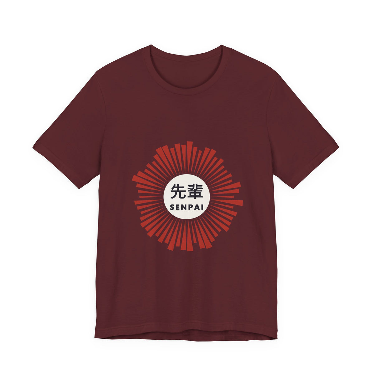 Senpai T-Shirt in Maroon