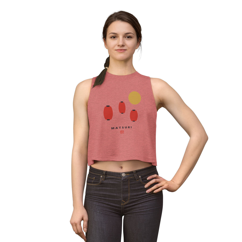 Matsuri Lanterns Crop Top - original anime design, view 5