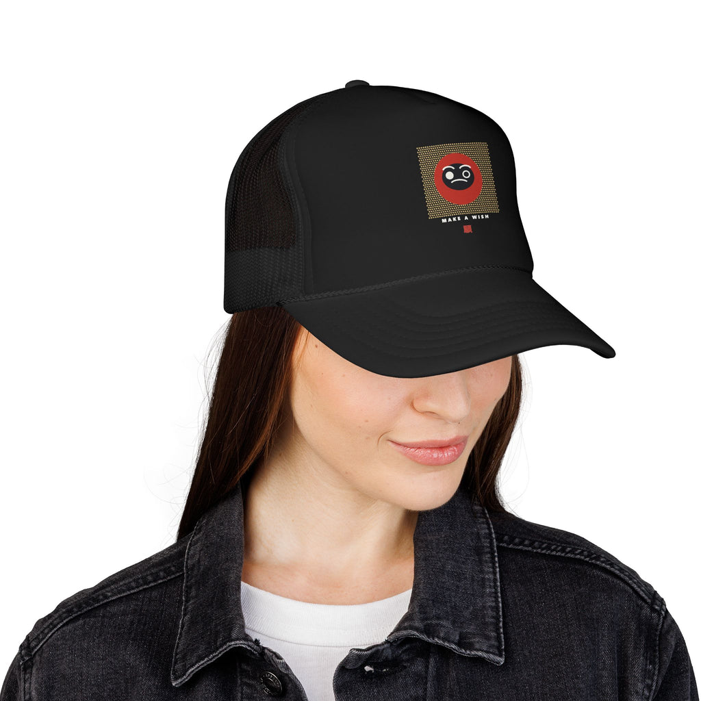 Daruma Wish Trucker Cap - original anime design, view 3