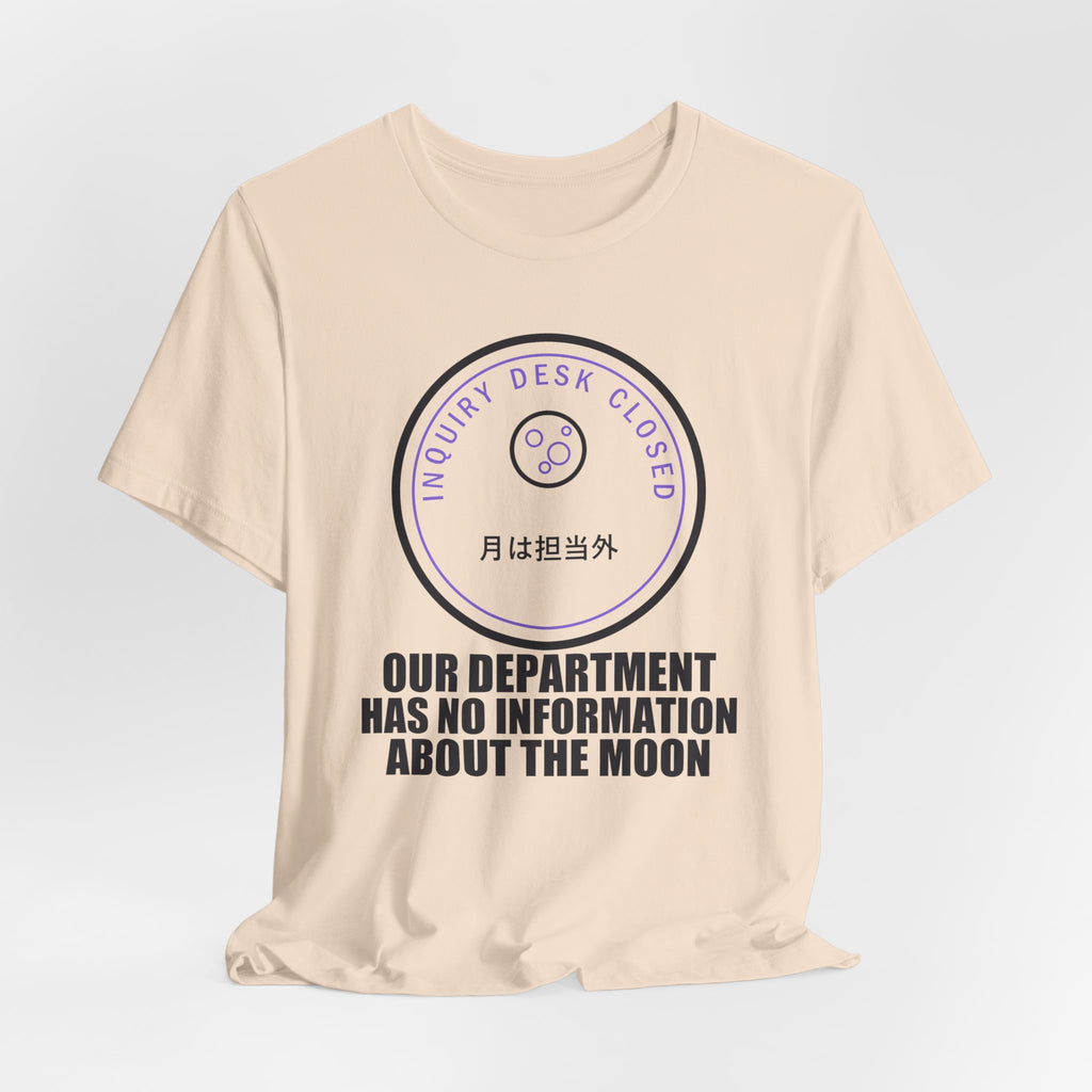 Our Department Has No Information About The Moon Funny Anime T-Shirt - original anime design, view 9