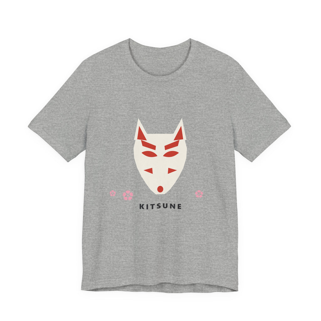 Kitsune Mask T-Shirt in Athletic Heather