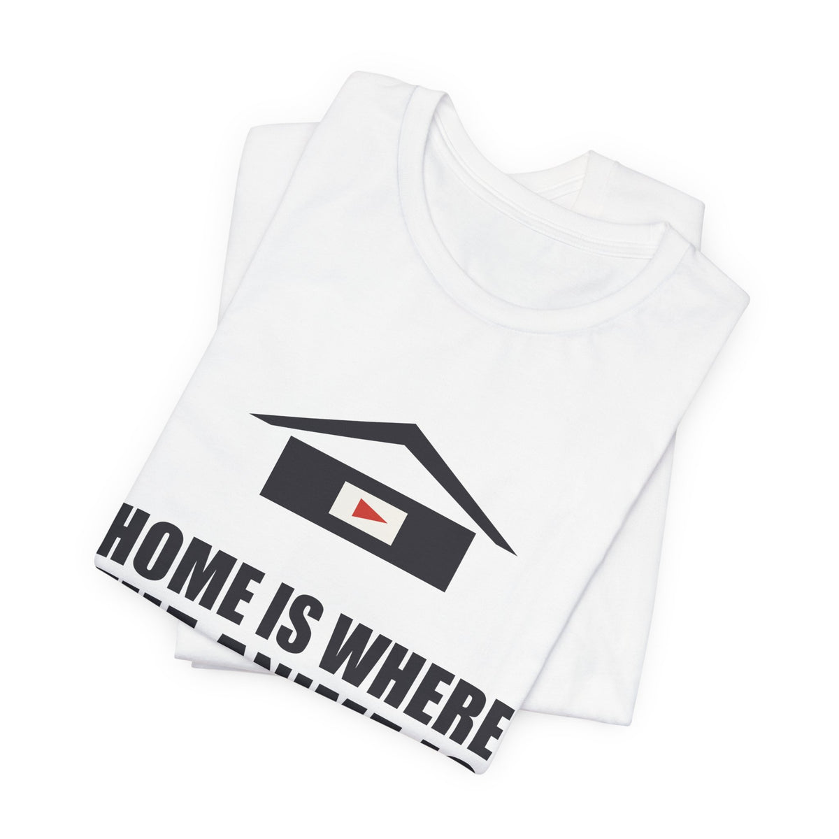 Home Is Where The Anime Is T-Shirt - original anime design, view 3