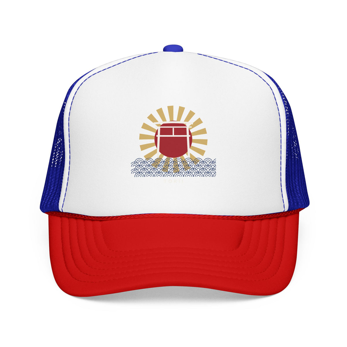 Torii Gate Trucker Cap in Red