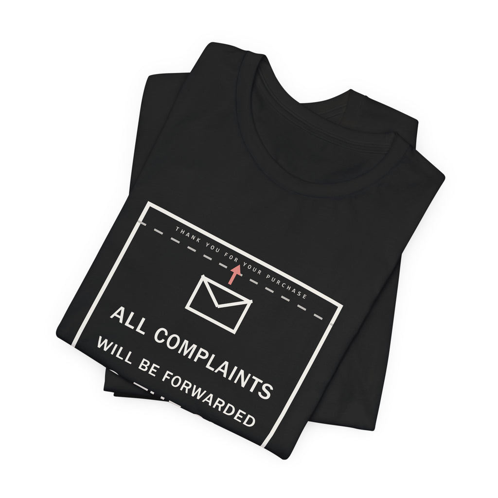 All Complaints Will Be Forwarded To The Sky Funny Anime T-Shirt - original anime design, view 5