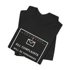 All Complaints Will Be Forwarded To The Sky Funny Anime T-Shirt - original anime design, view 5