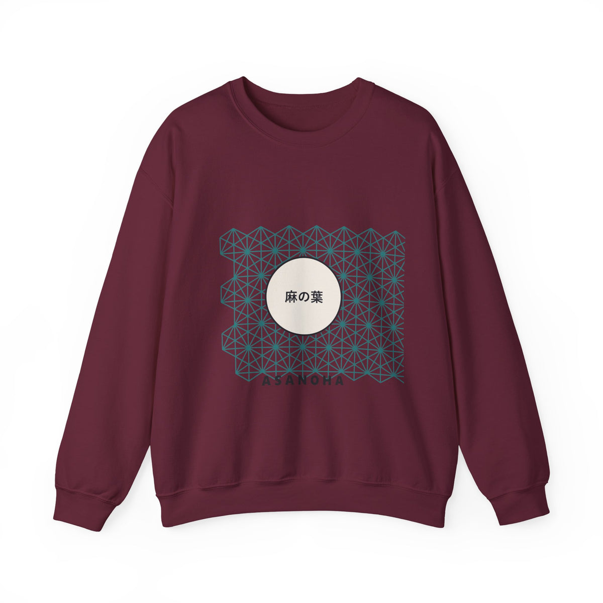 Asanoha Sweatshirt in Maroon