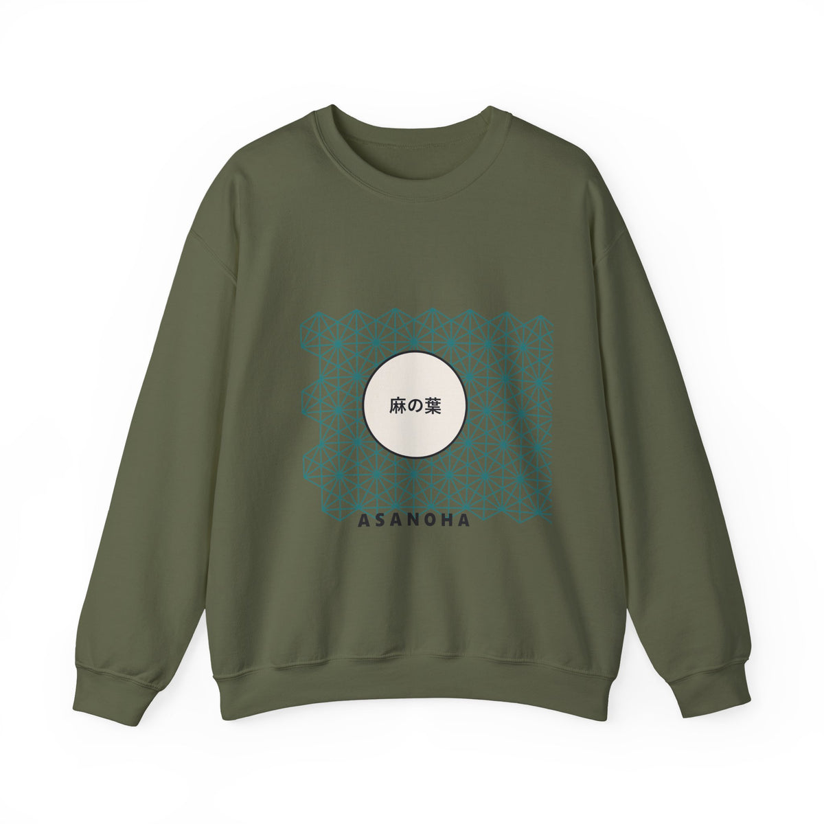 Asanoha Sweatshirt in Military Green