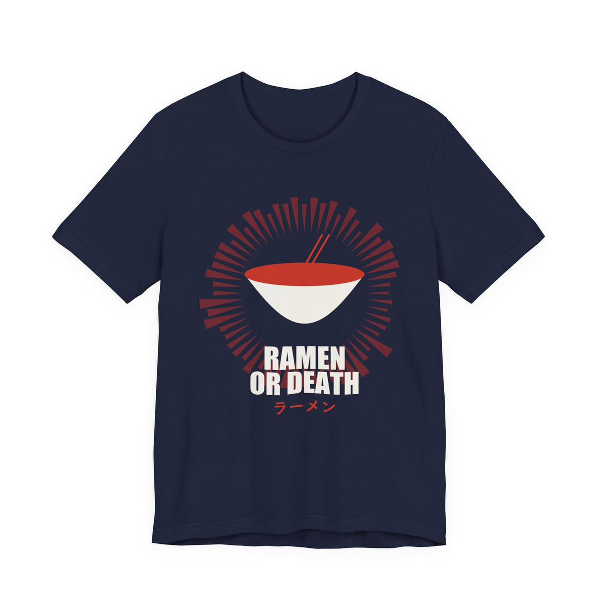 Ramen Or Death Anime T-Shirt in Navy