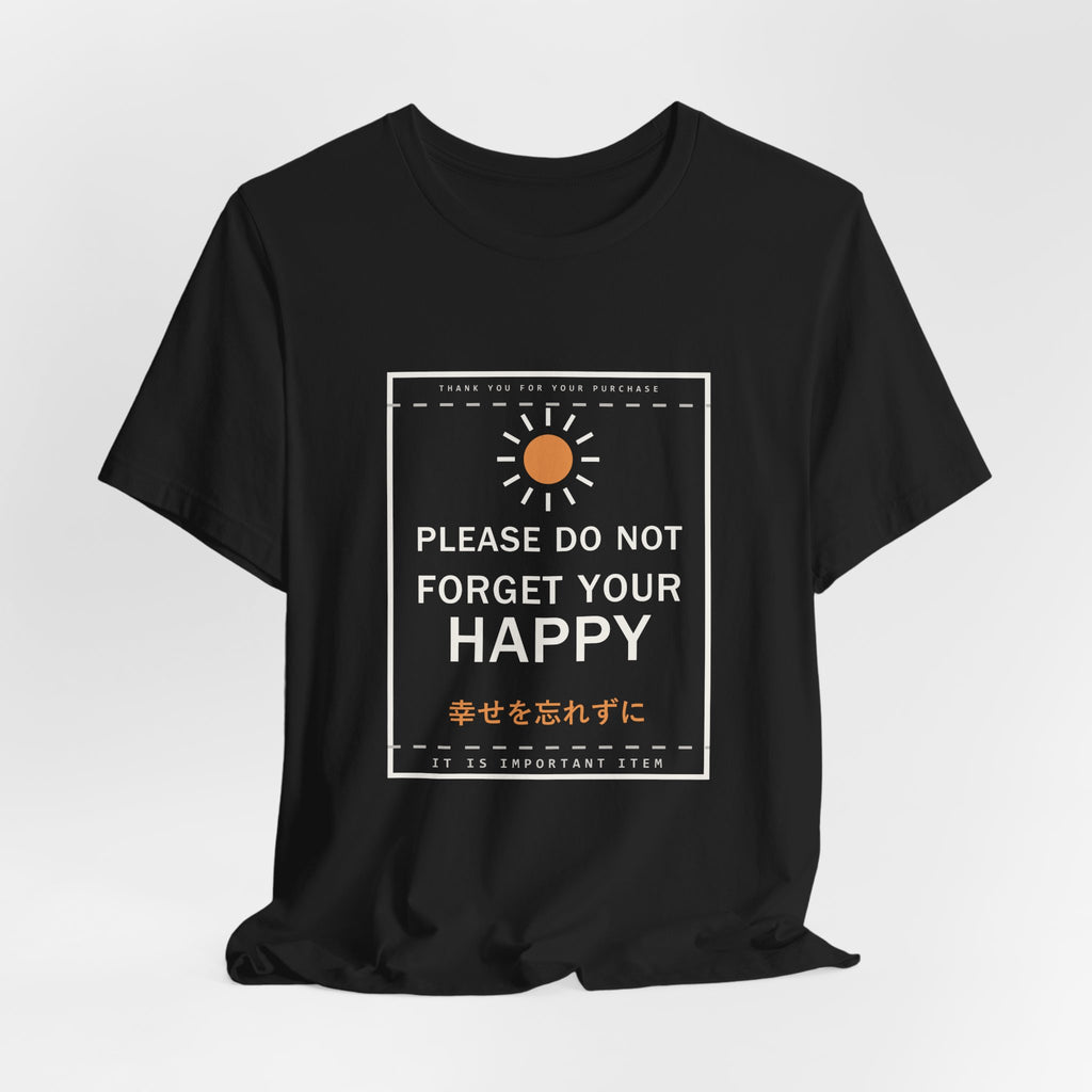 Please Do Not Forget Your Happy Funny Anime T-Shirt - original anime design, view 6