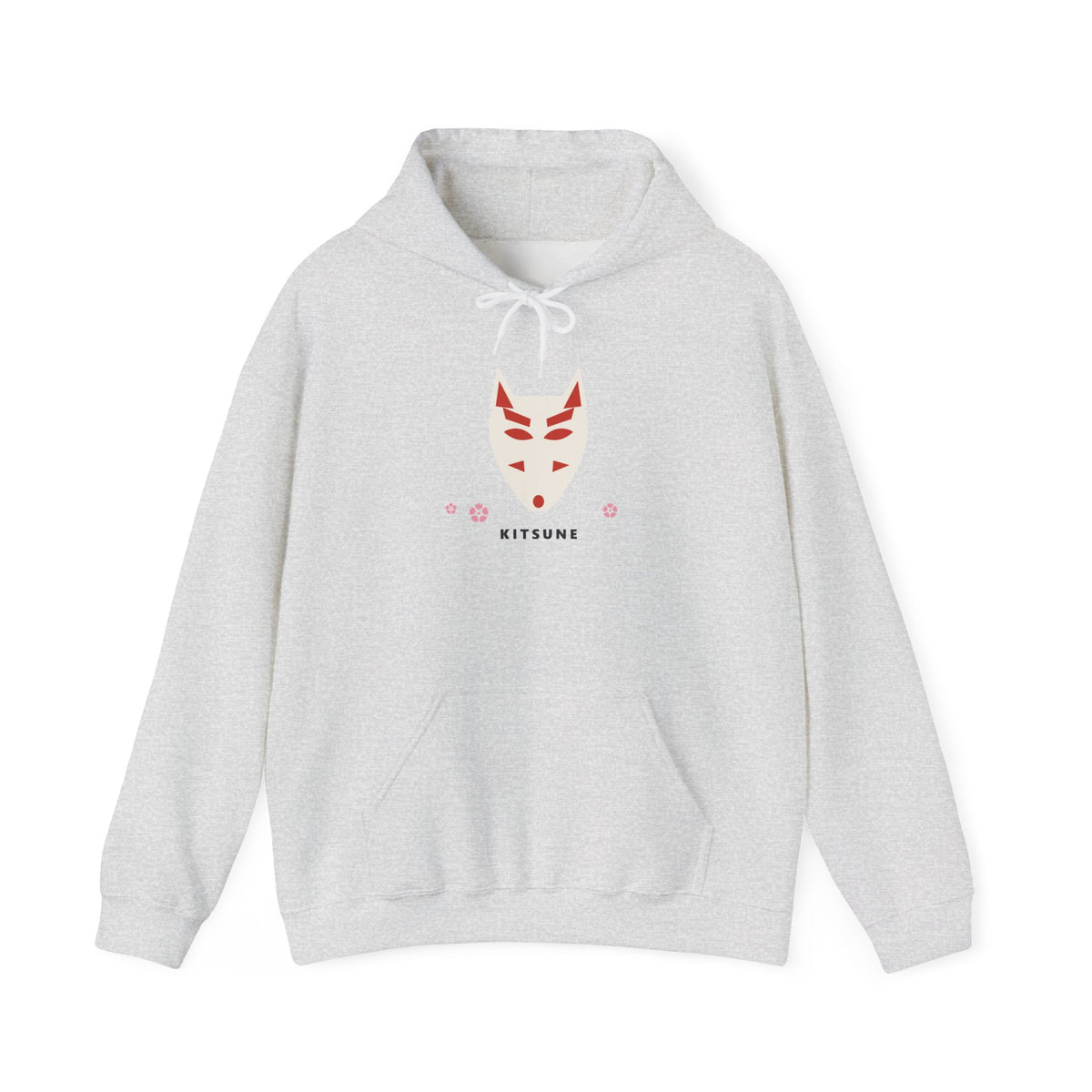 Kitsune Mask Hoodie in Ash
