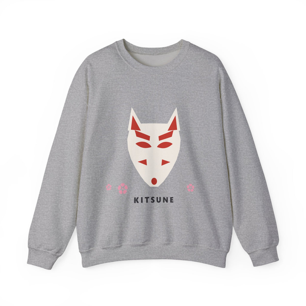 Kitsune Mask Sweatshirt in Sport Grey