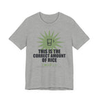 This Is The Correct Amount Of Rice Funny Anime T-Shirt in Athletic Heather