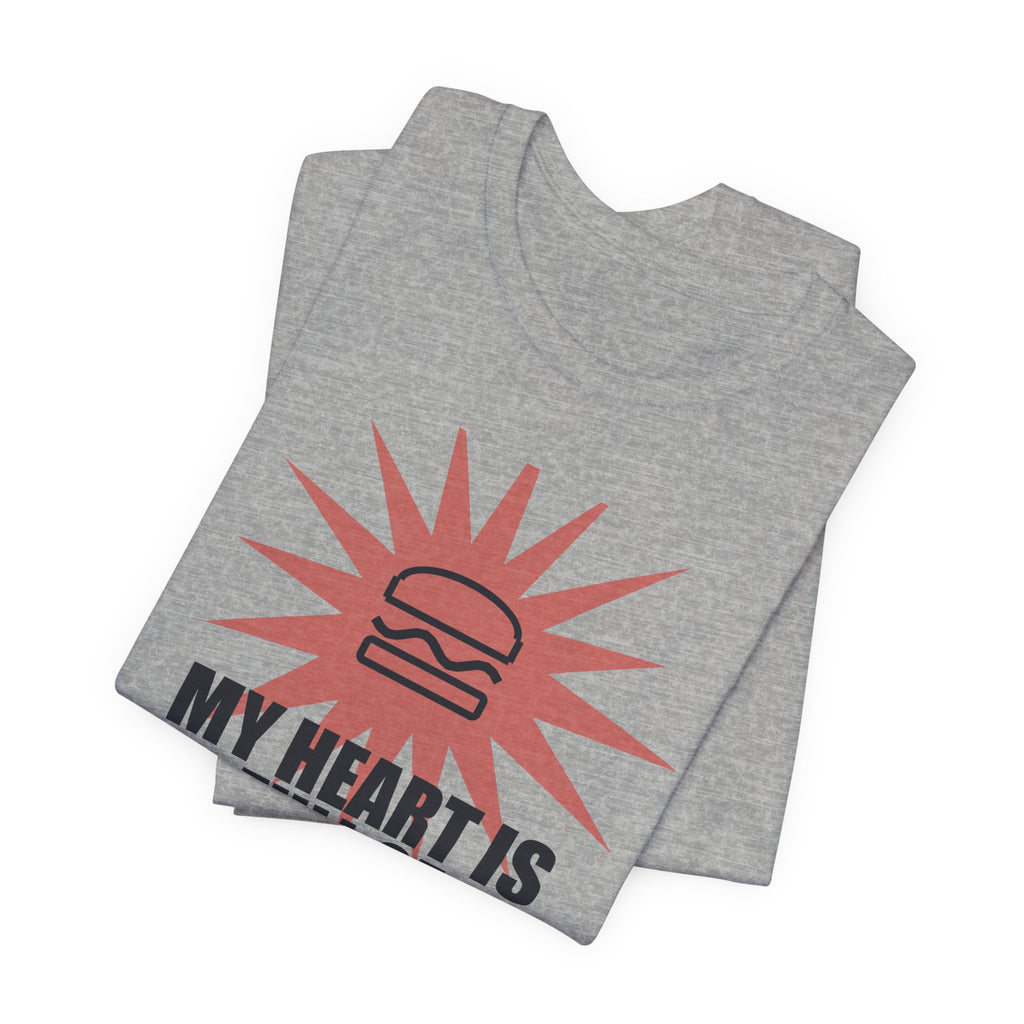 My Heart Is Full Of Sandwich Funny Anime T-Shirt - original anime design, view 14