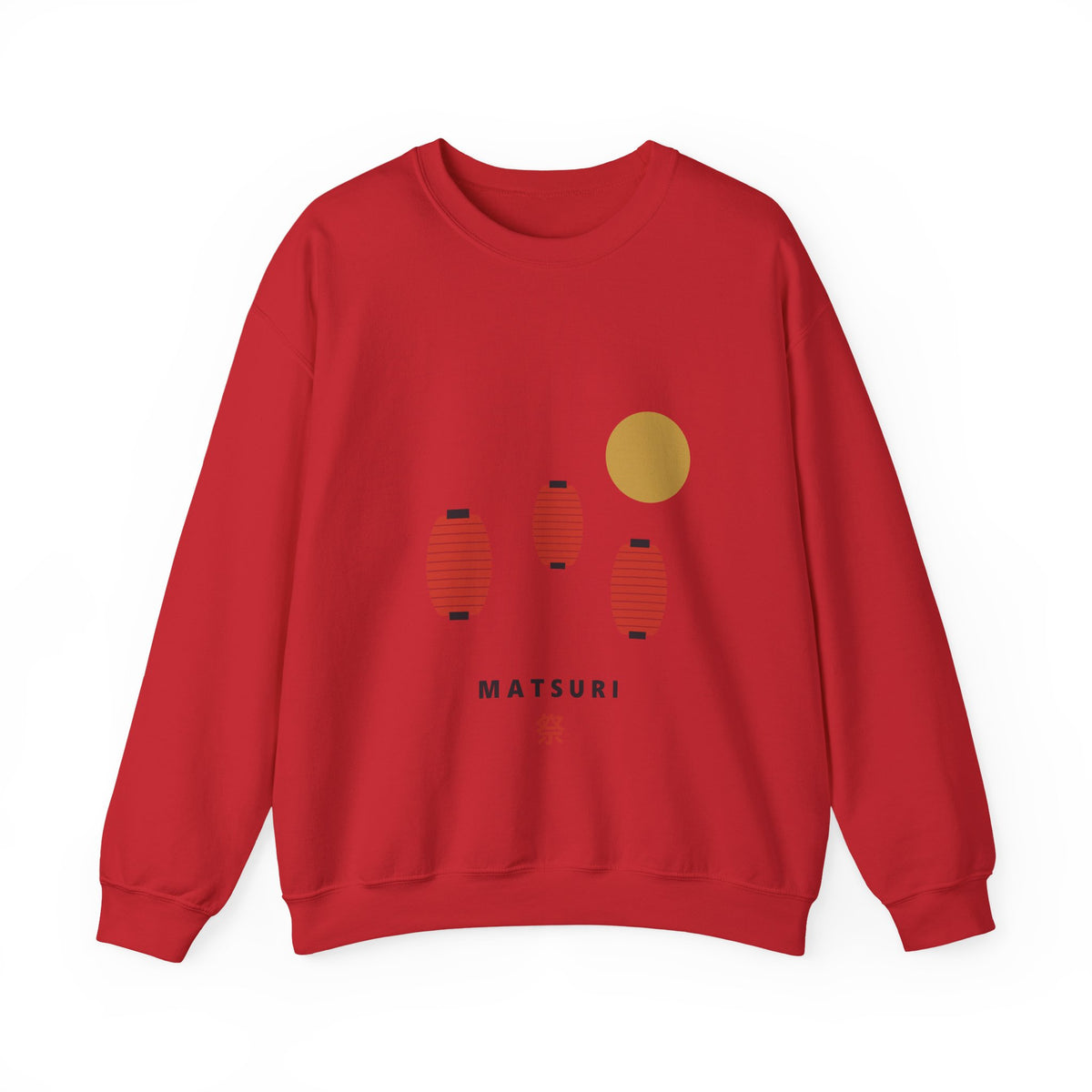 Matsuri Lanterns Sweatshirt in Red