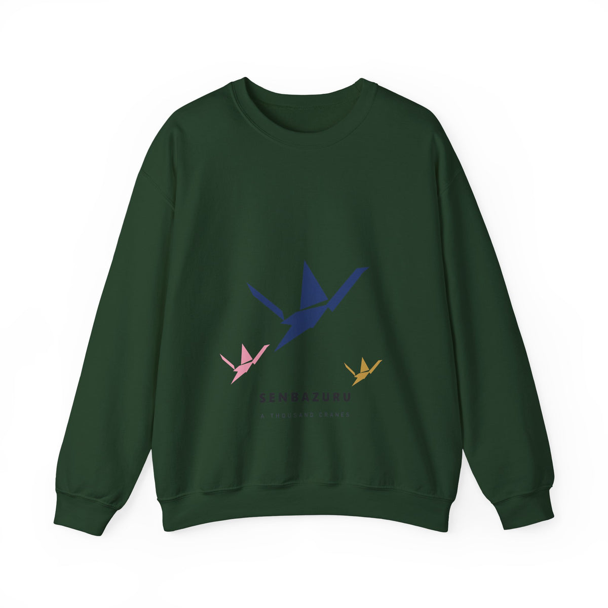 Senbazuru Sweatshirt in Forest Green