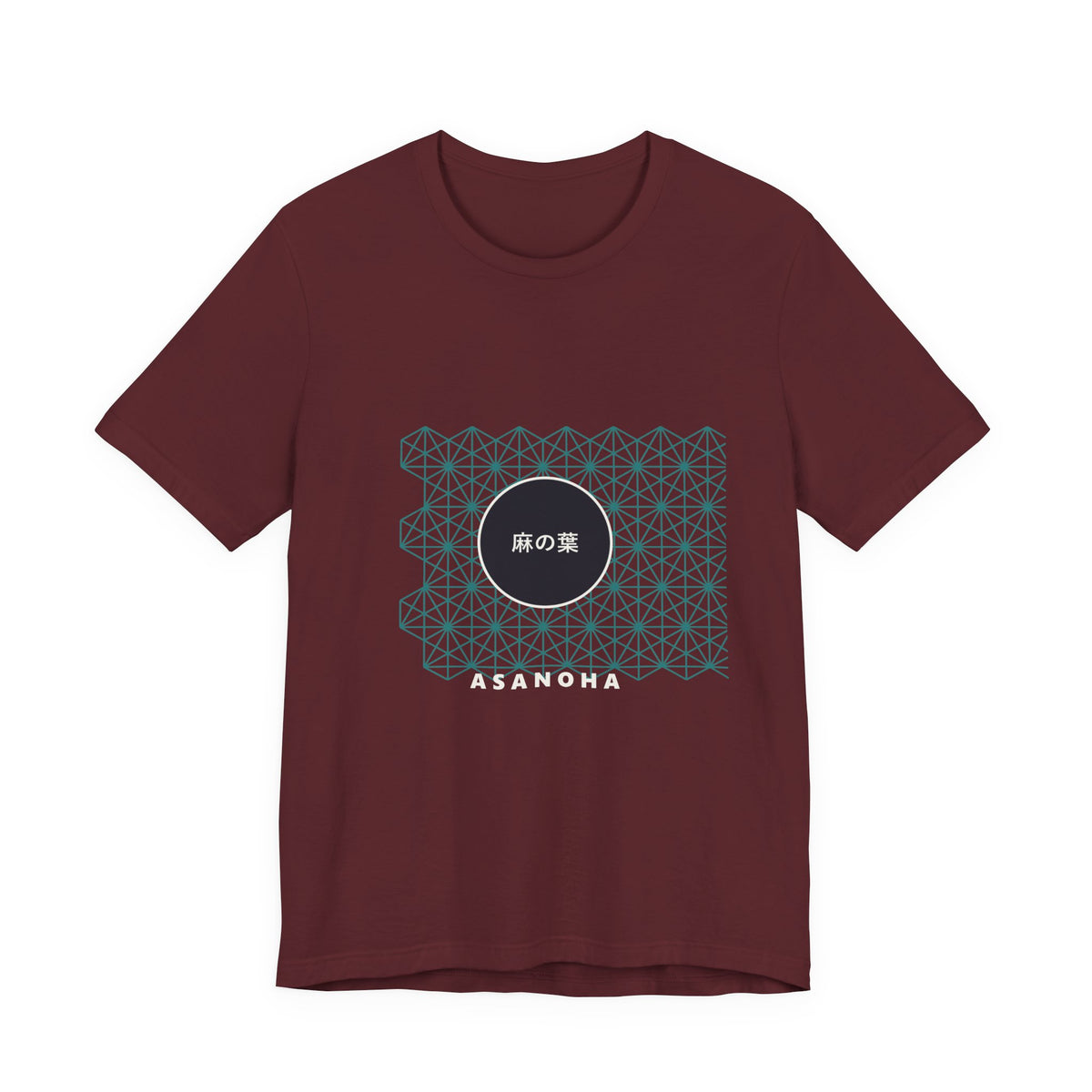 Asanoha T-Shirt in Maroon