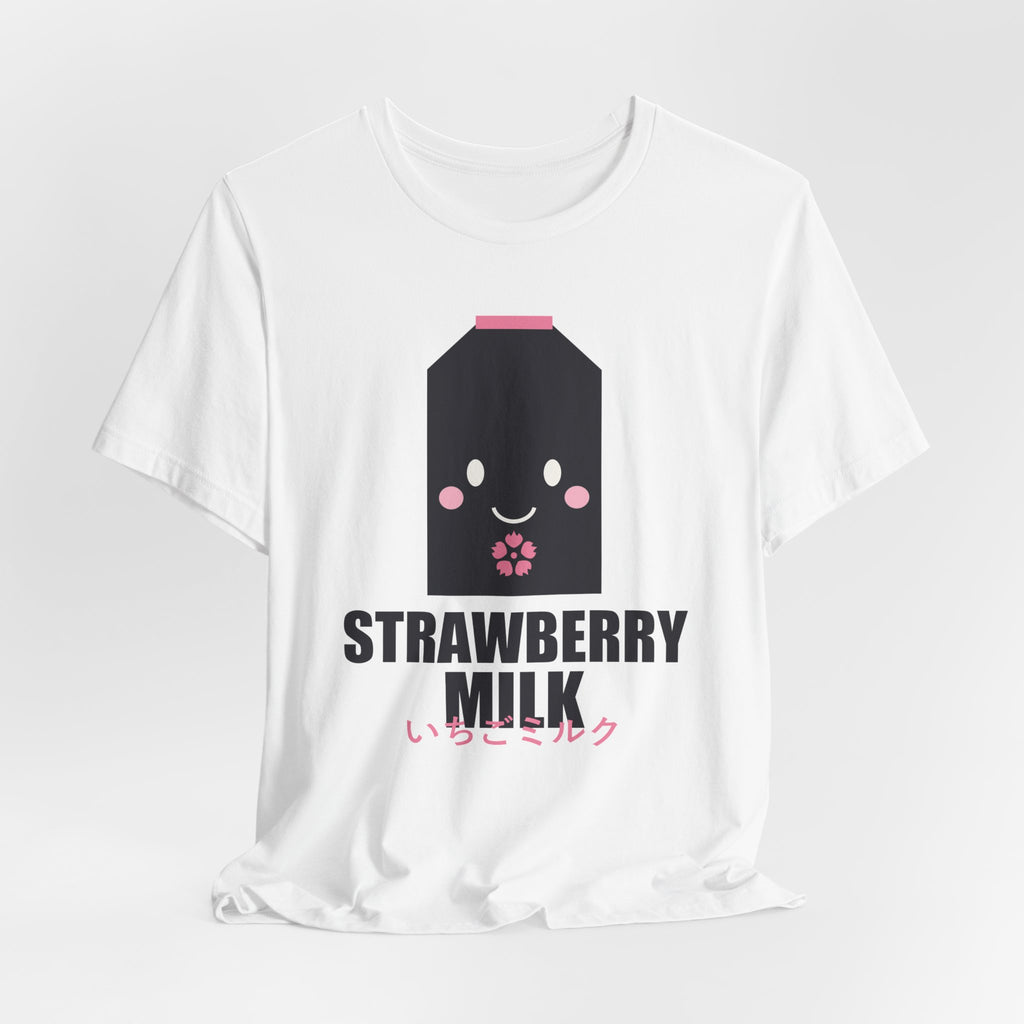 Strawberry Milk Anime T-Shirt - original anime design, view 4