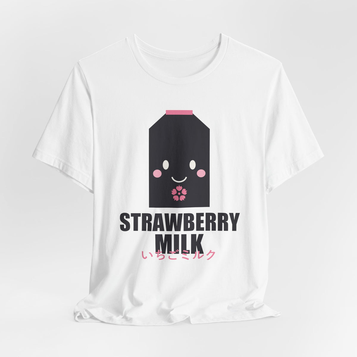 Strawberry Milk Anime T-Shirt - original anime design, view 4