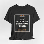 Let's Enjoy Delicious Time Funny Anime T-Shirt - original anime design, view 18