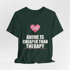 Cheaper Than Therapy Anime T-Shirt - original anime design, view 13