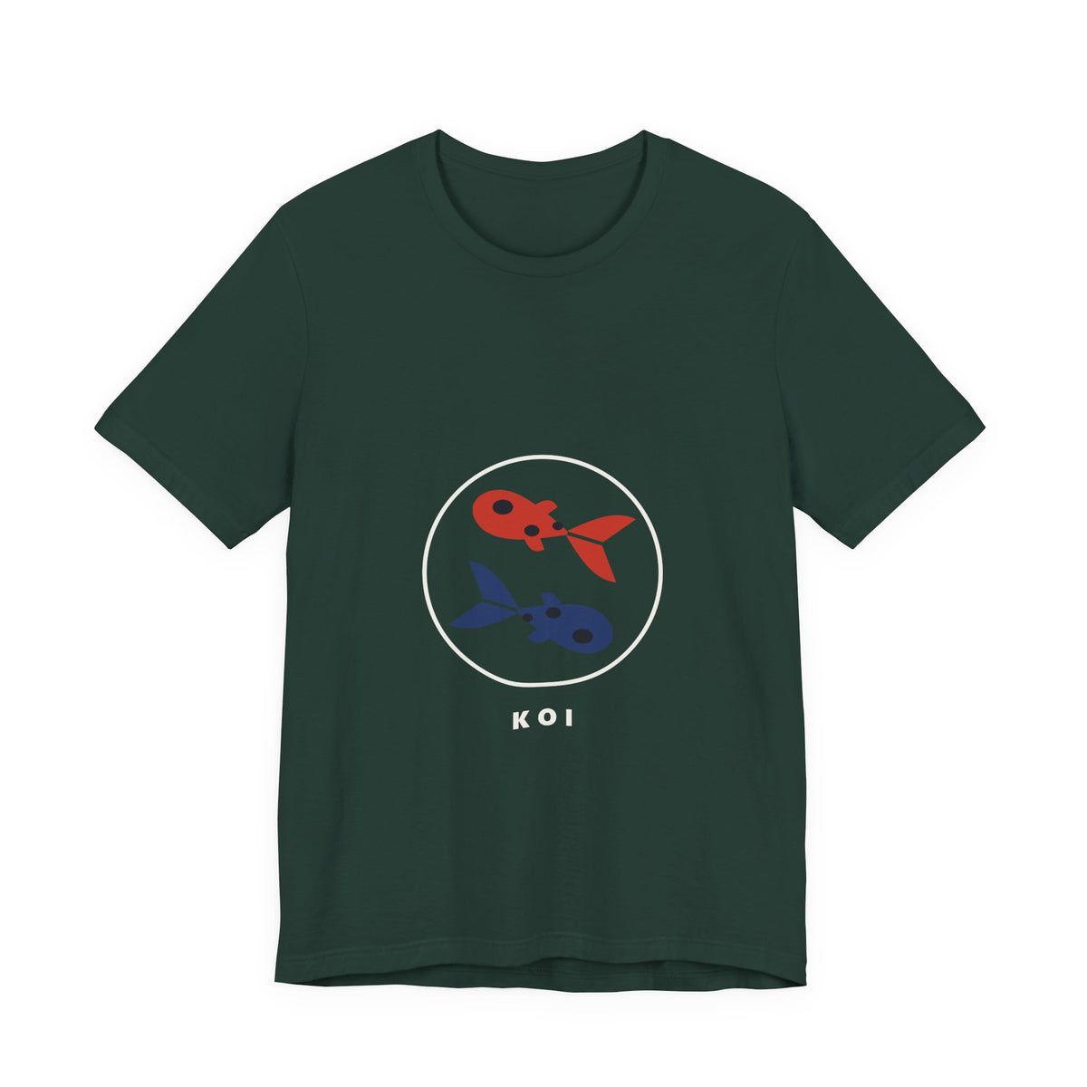 Koi Pair T-Shirt in Forest