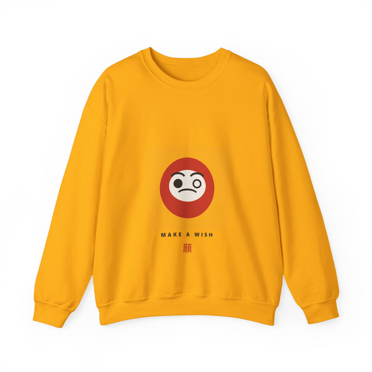 Daruma Wish Sweatshirt in Gold