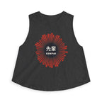 Senpai Crop Top in Dark Grey Heather