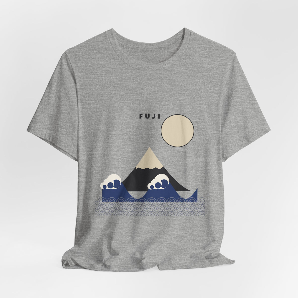 Fuji & Wave T-Shirt - original anime design, view 9