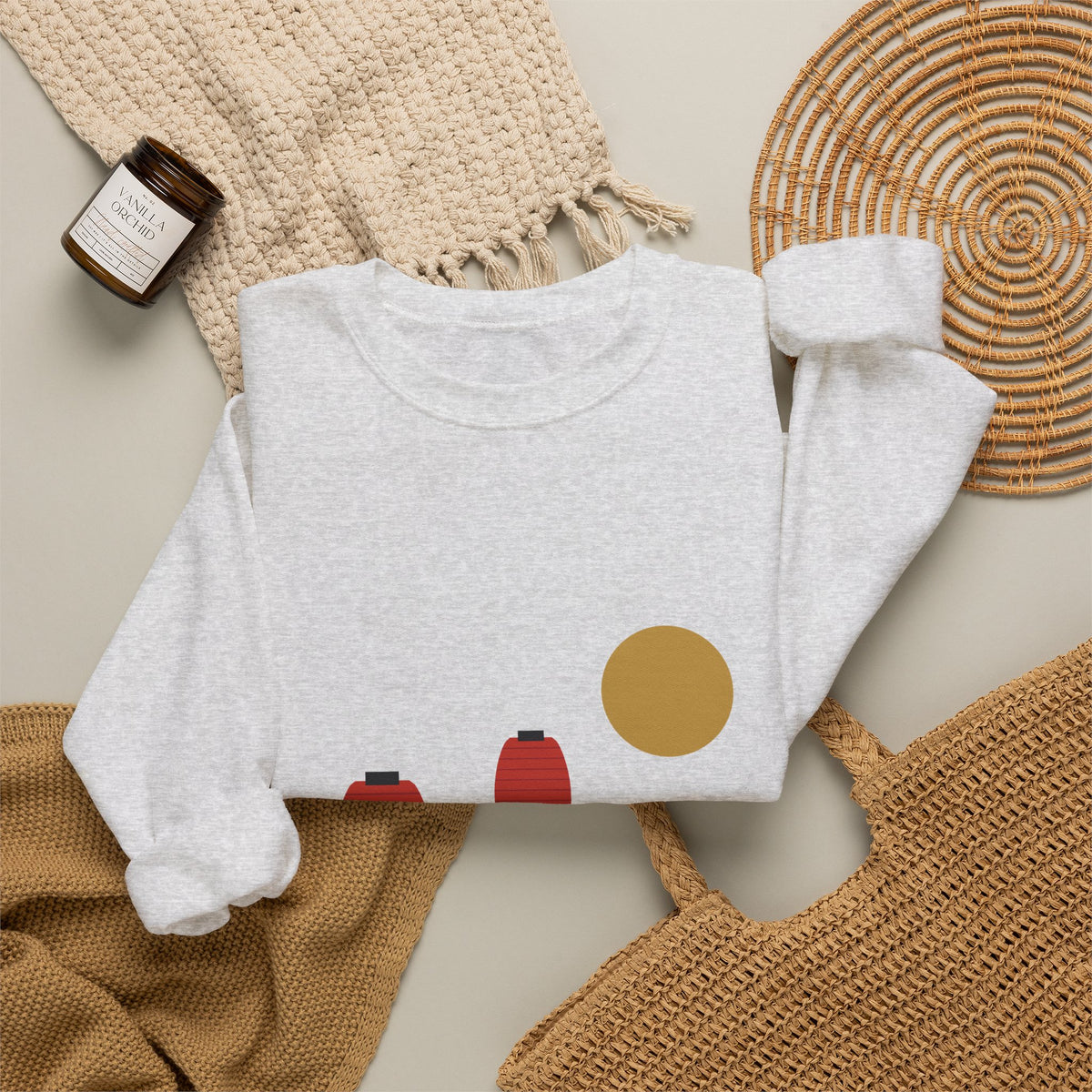 Matsuri Lanterns Sweatshirt - original anime design, view 6