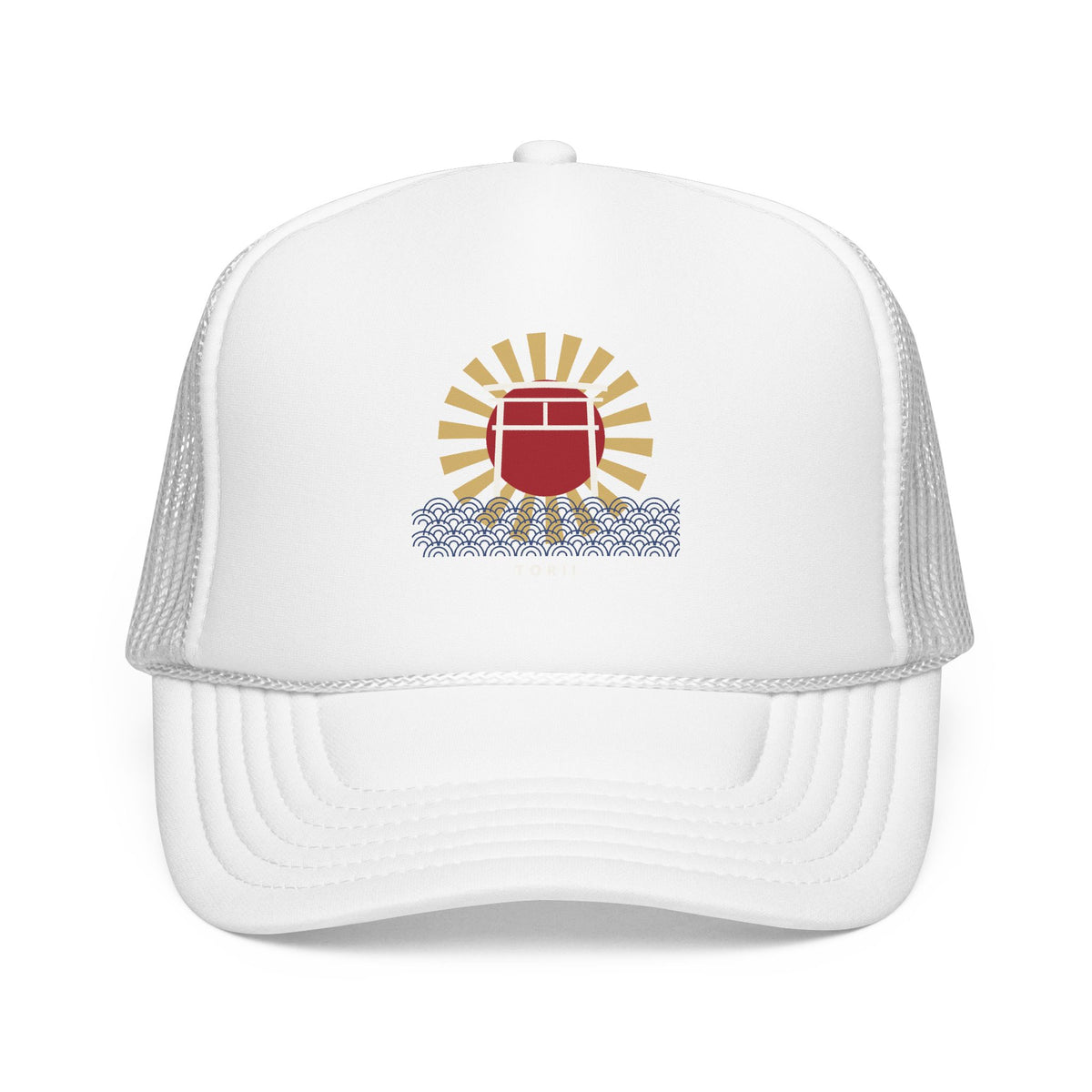 Torii Gate Trucker Cap in White