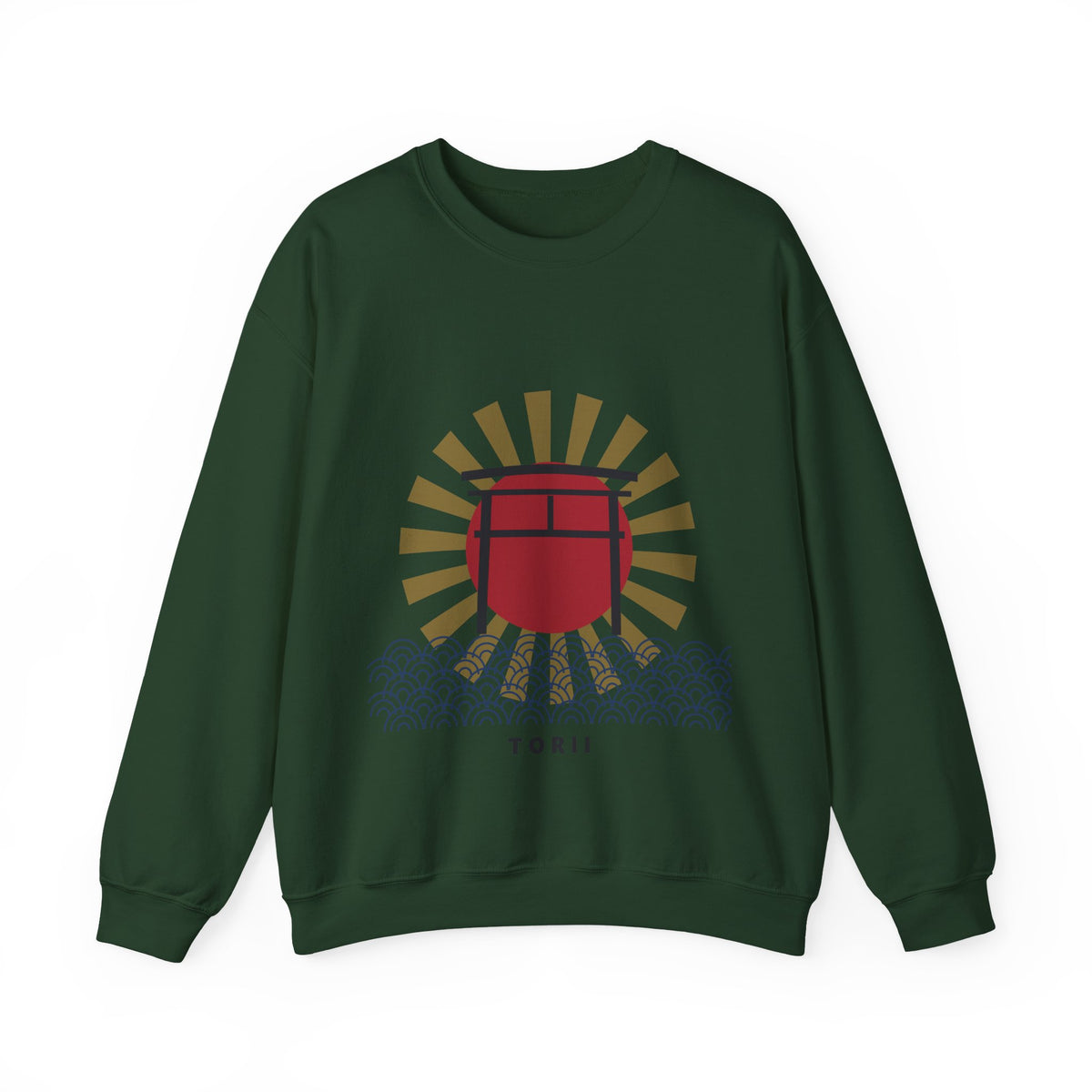 Torii Gate Sweatshirt in Forest Green