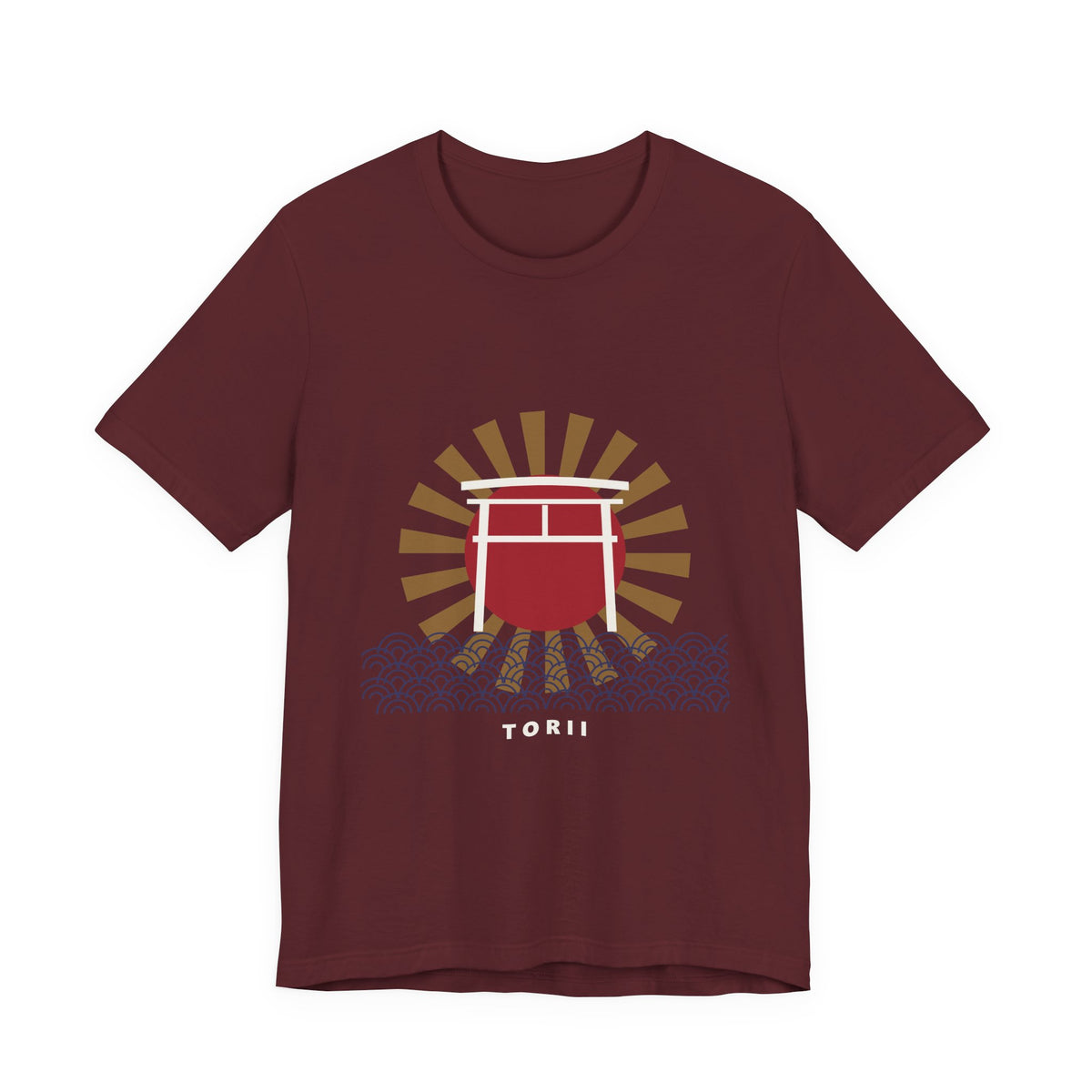 Torii Gate T-Shirt in Maroon