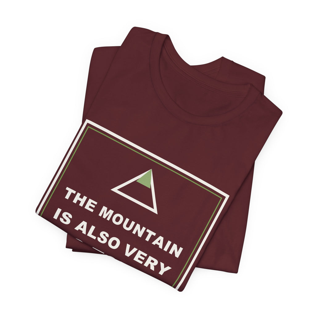 The Mountain Is Also Very Big Today Funny Anime T-Shirt - original anime design, view 23