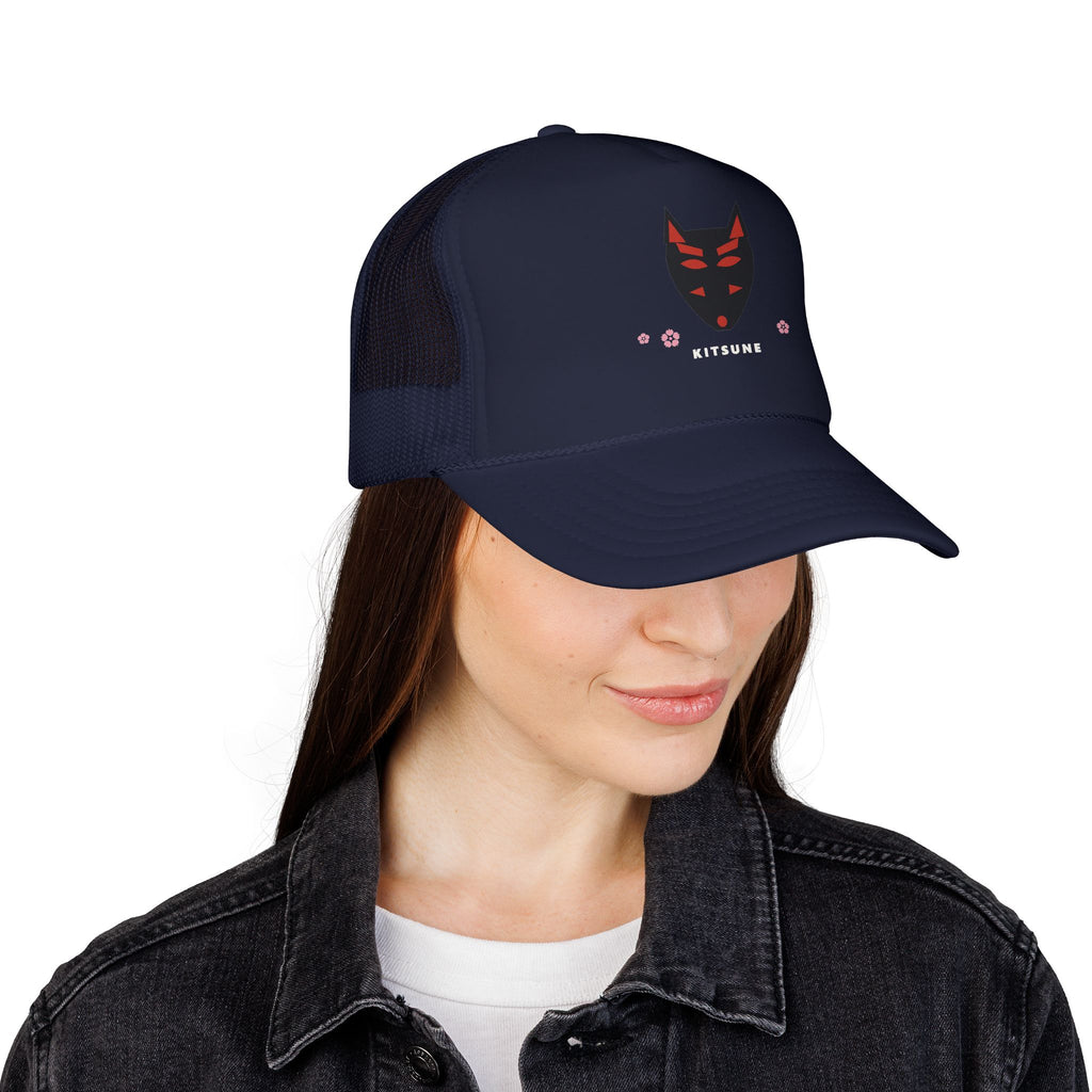 Kitsune Mask Trucker Cap - original anime design, view 6